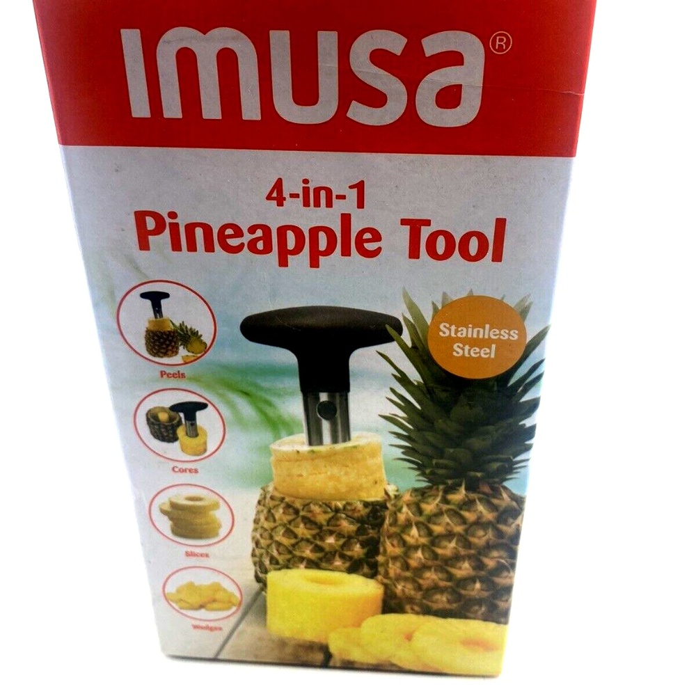 Pineapple Tool Stainless Steel Peels Cores Slices Wedges Cuts Kitchen Fruit